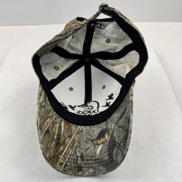 Ducks Unlimited Camouflage Hat Adjustable Strap Embroidered Logo DU Leader OS - Picture 5 of 10